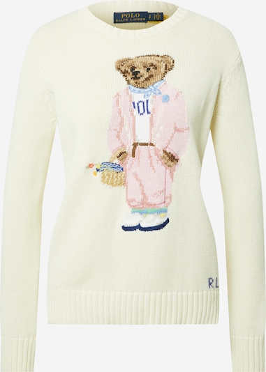 POLO RALPH LAUREN Tröja i ljusbeige / blandade färger, Produktvy