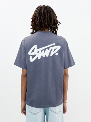 Pull&Bear Shirt 'STWD' in Blue: front
