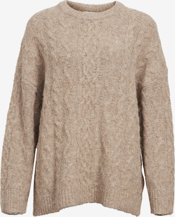 Pullover extra large di OBJECT in beige: frontale