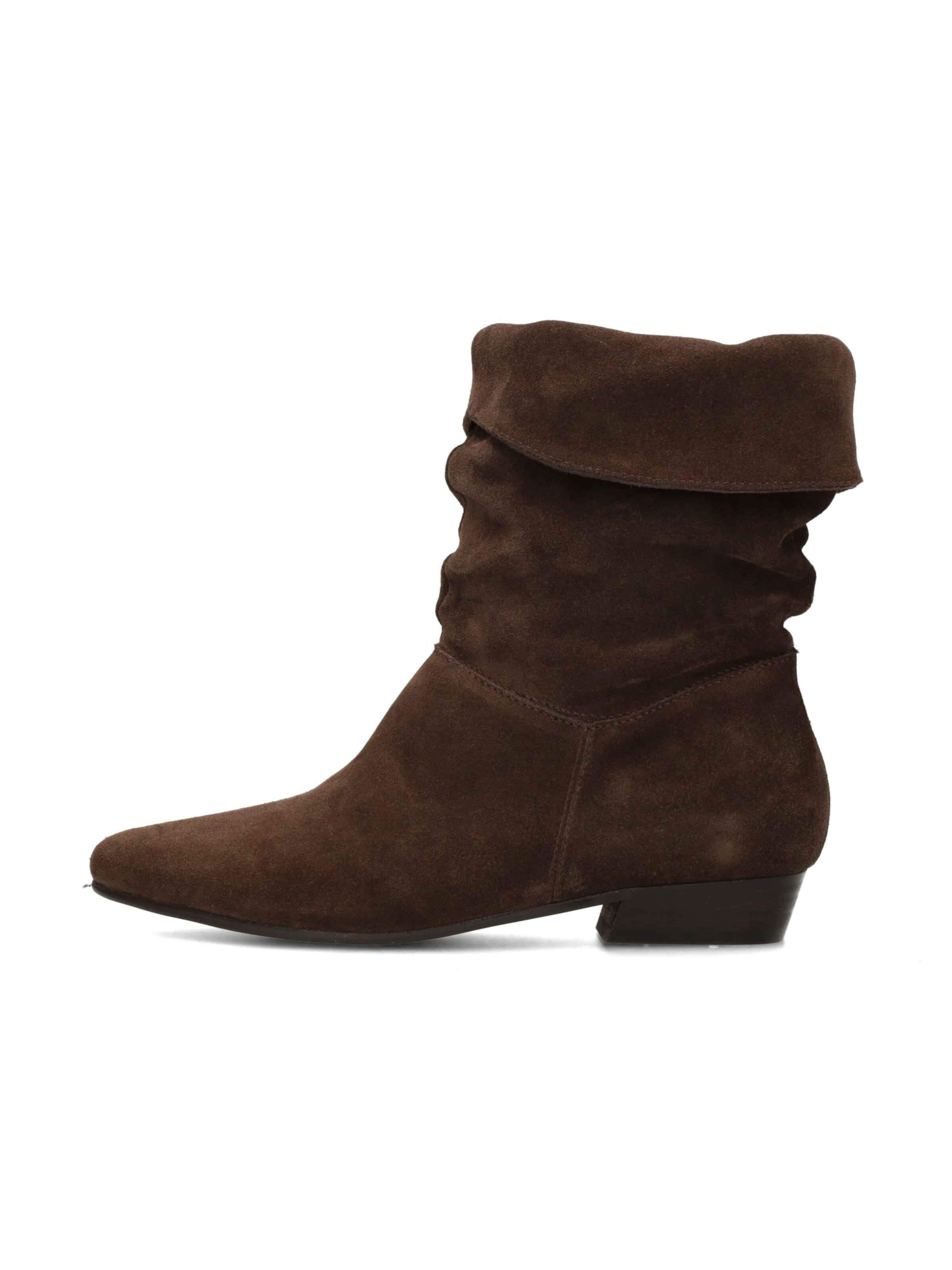 Poelman Booties 'Dorien' in Brown: front