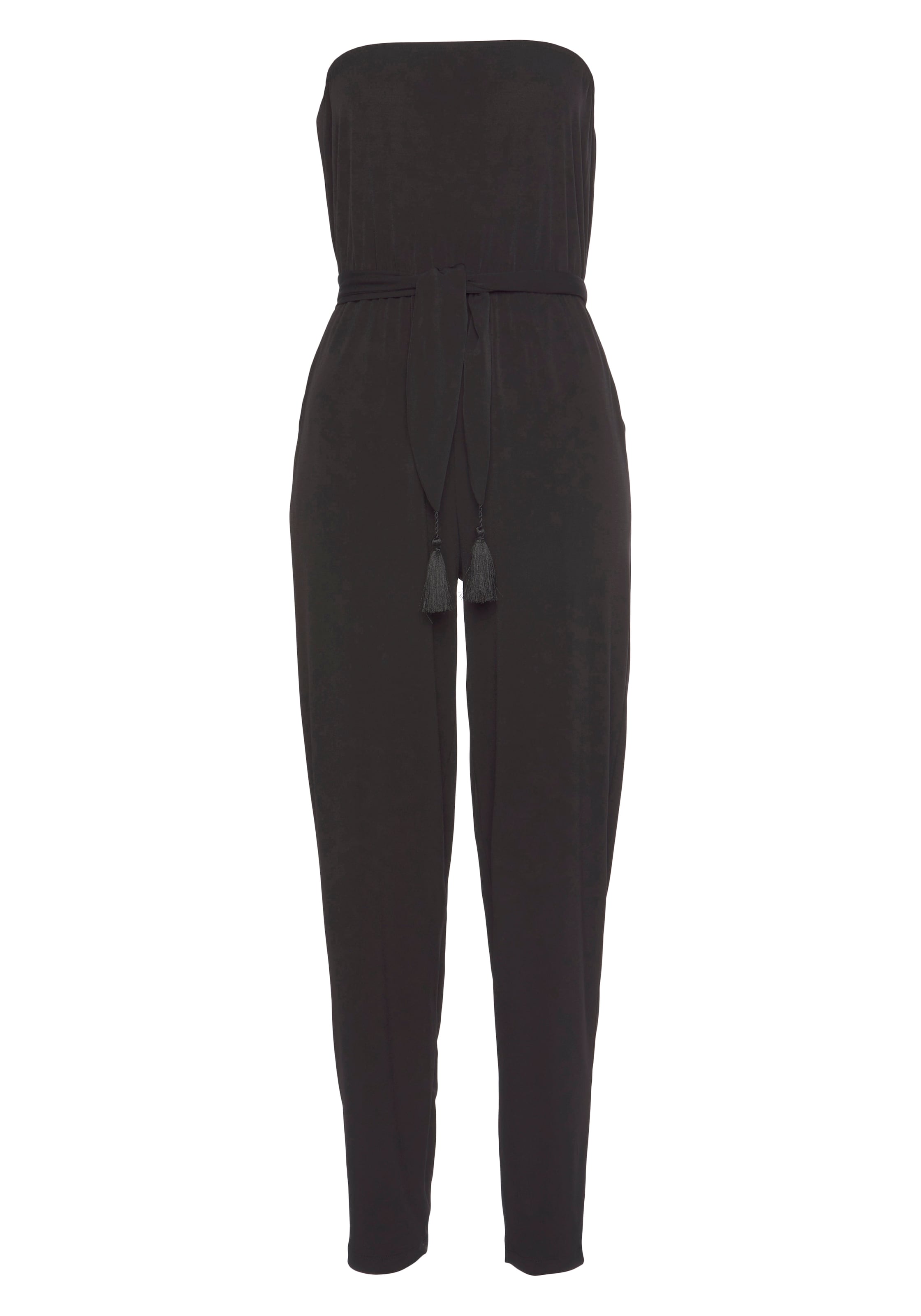 s.Oliver Jumpsuit in Schwarz: Vorderseite