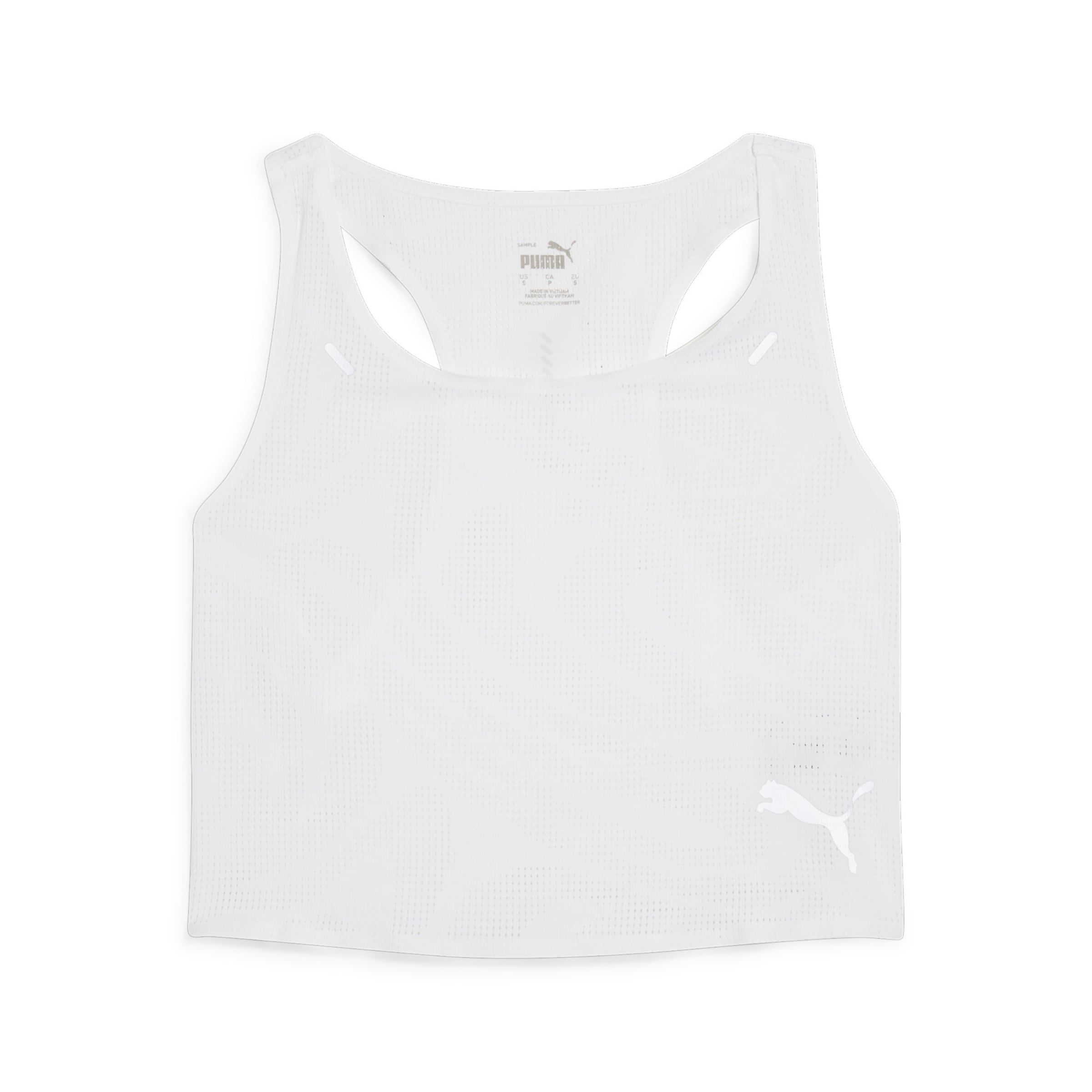 PUMA Αθλητικό τοπ σε λευκό: μπροστά