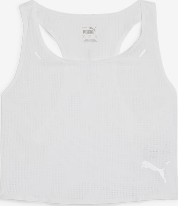 Top sportivo di PUMA in bianco: frontale