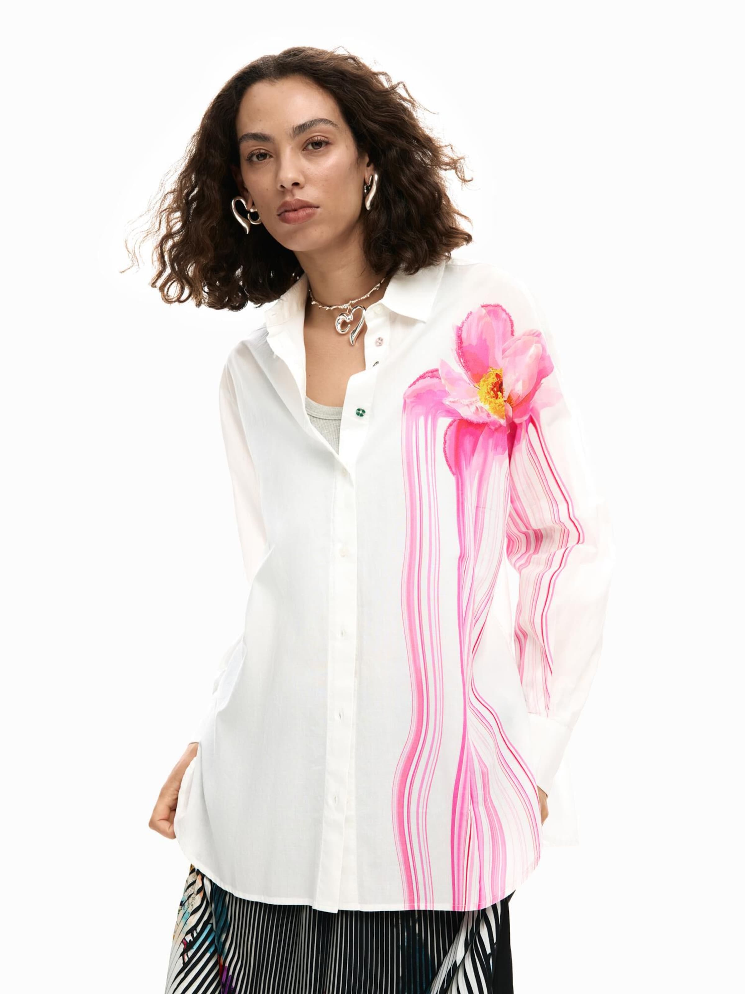 Desigual Bluza | bela barva: sprednja stran