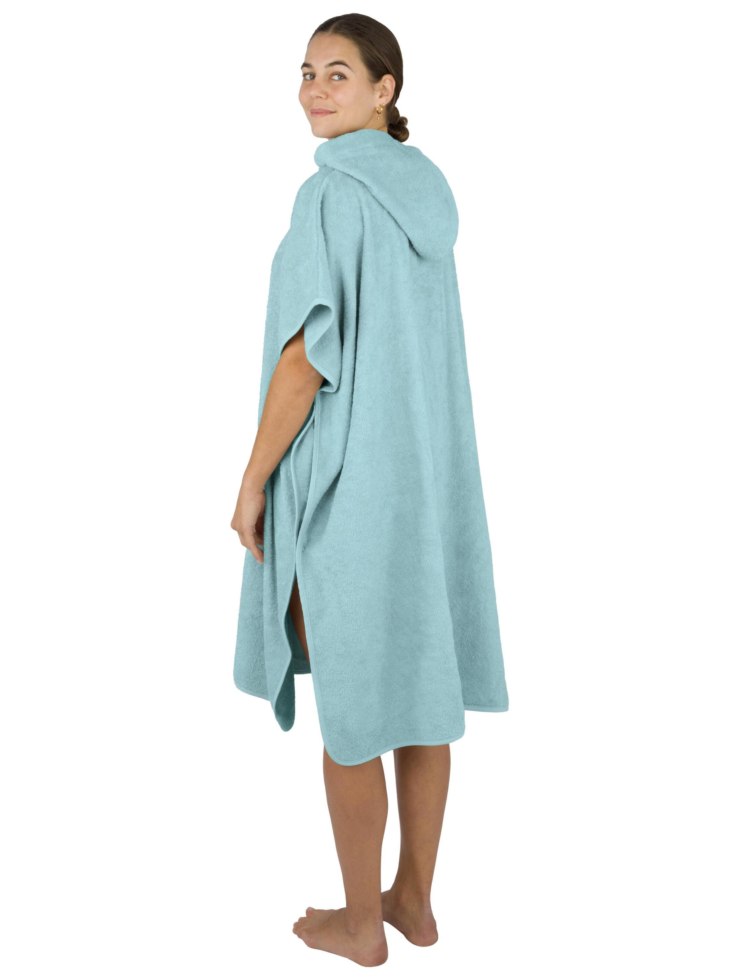 normani Bathrobe short 'Sitra' in Blue