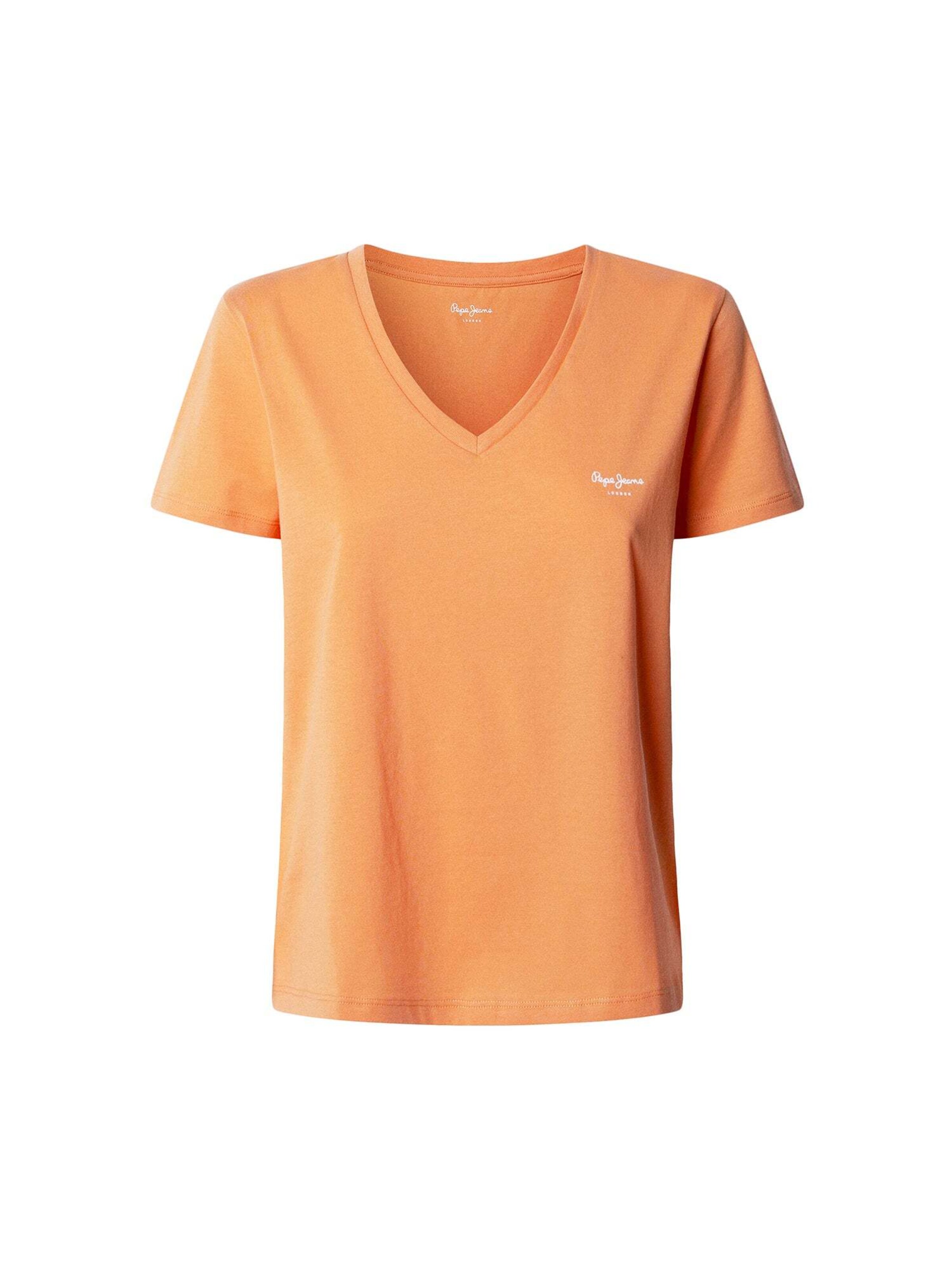 Pepe Jeans Shirt 'Macy' in Oranje: voorkant