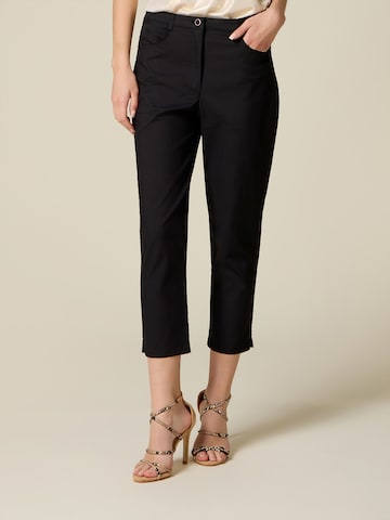 Effilé Pantalon oltre en noir