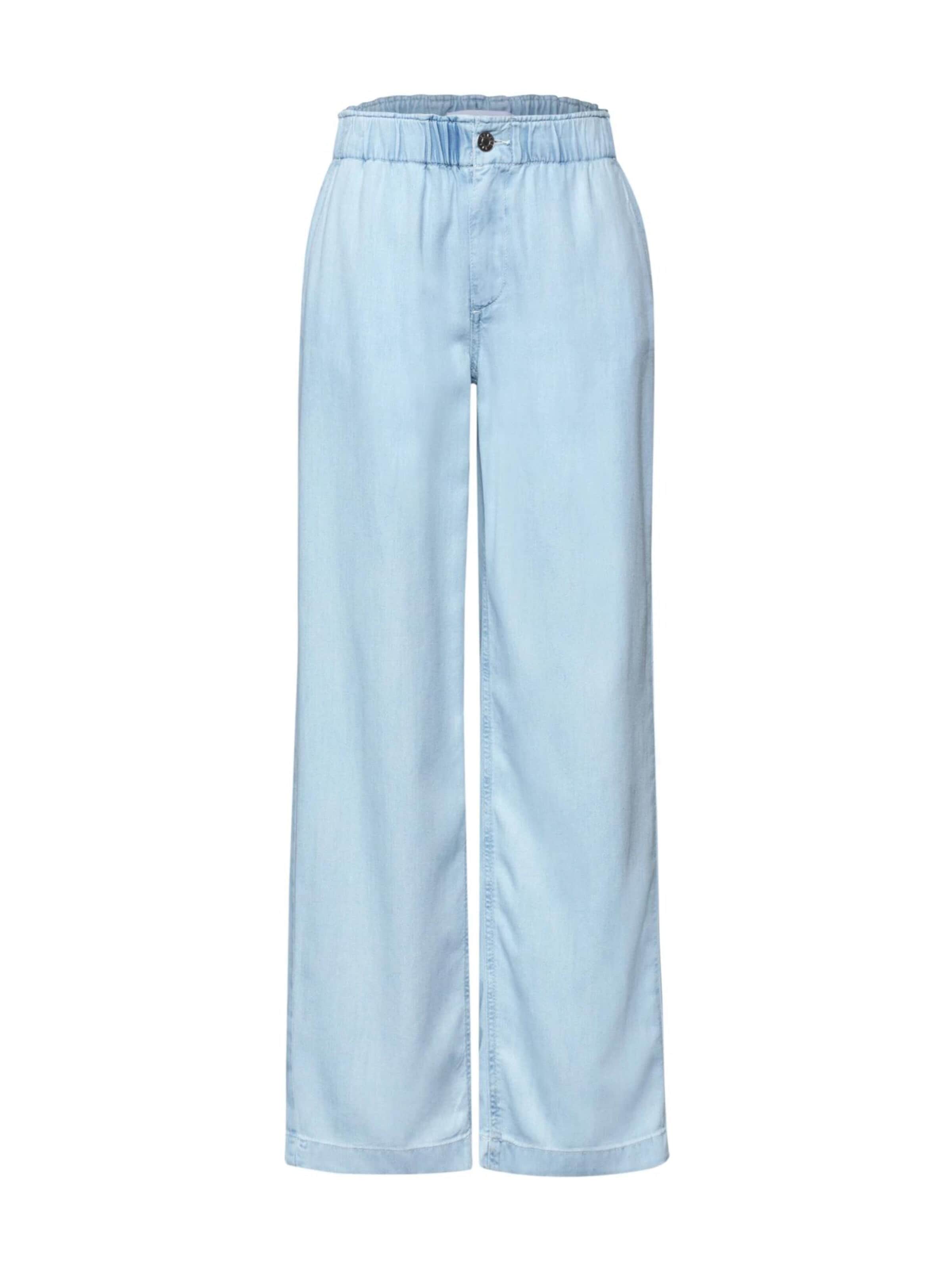 Wide Leg Pantalon STREET ONE en bleu : devant