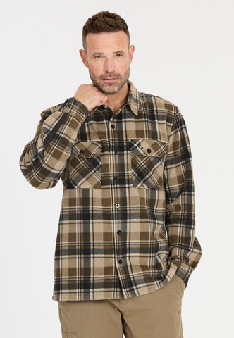 Whistler Regular Fit Fleecehemd 'Astrali' in Braun: Vorderseite