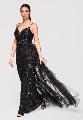 Robe de soirée Ombre en noir