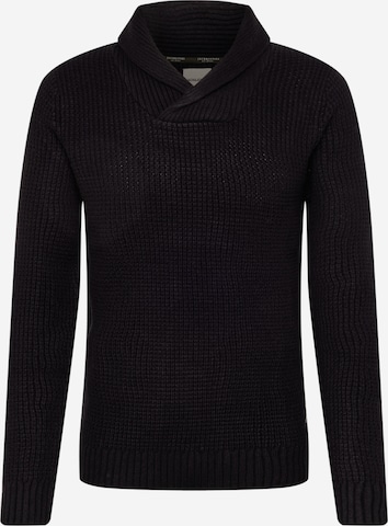 JACK & JONES Sweater 'NICK' in Black: front