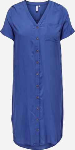 ONLY Carmakoma Shirt Dress in Blue: front