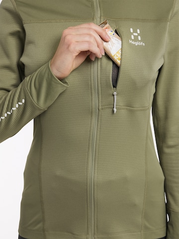 Haglöfs Athletic Zip-Up Hoodie 'L.I.M' in Green