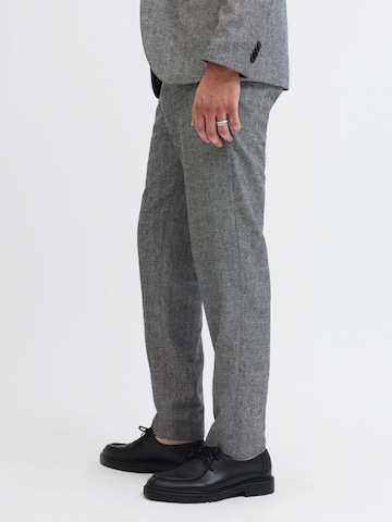 JACK & JONES Slimfit Bandplooibroek 'MARTIN' in Grijs