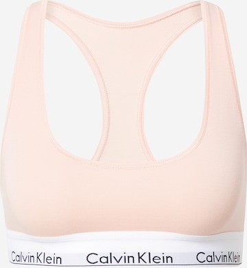 Calvin Klein Underwear صدرية حمالة صدر بلون برتقالي: الأمام