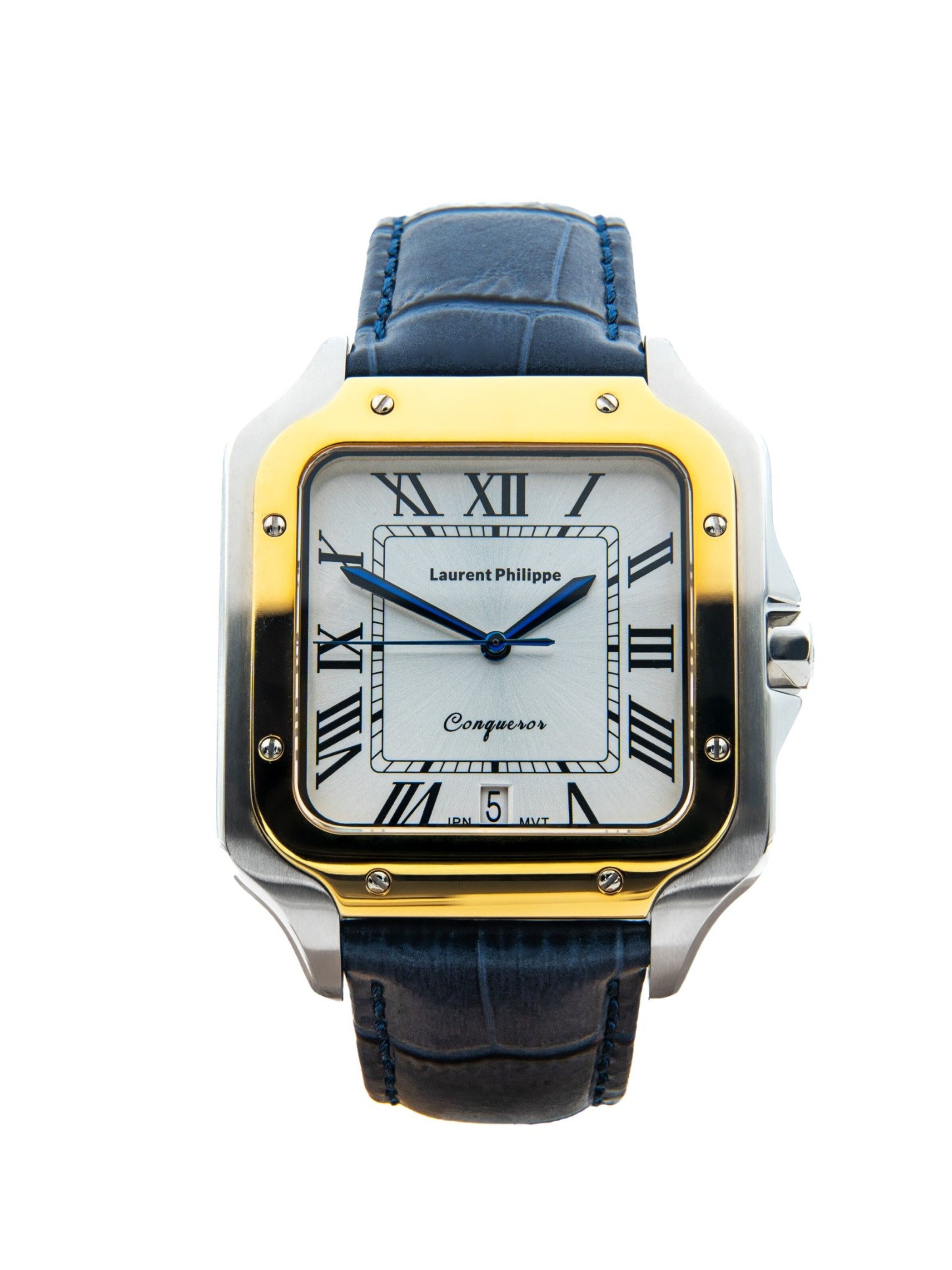 Laurent Philippe Analogt ur 'Conqueror Imperial Topaz - Blue Sauvage' i blå: forside