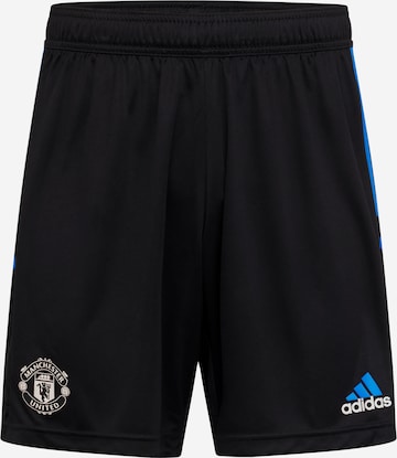 juoda ADIDAS SPORTSWEAR Standartinis Sportinės kelnės 'Manchester United Condivo 22': priekis