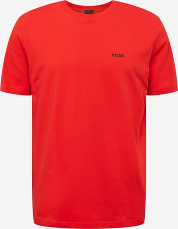 T-Shirt 'TEE' BOSS en rouge : devant