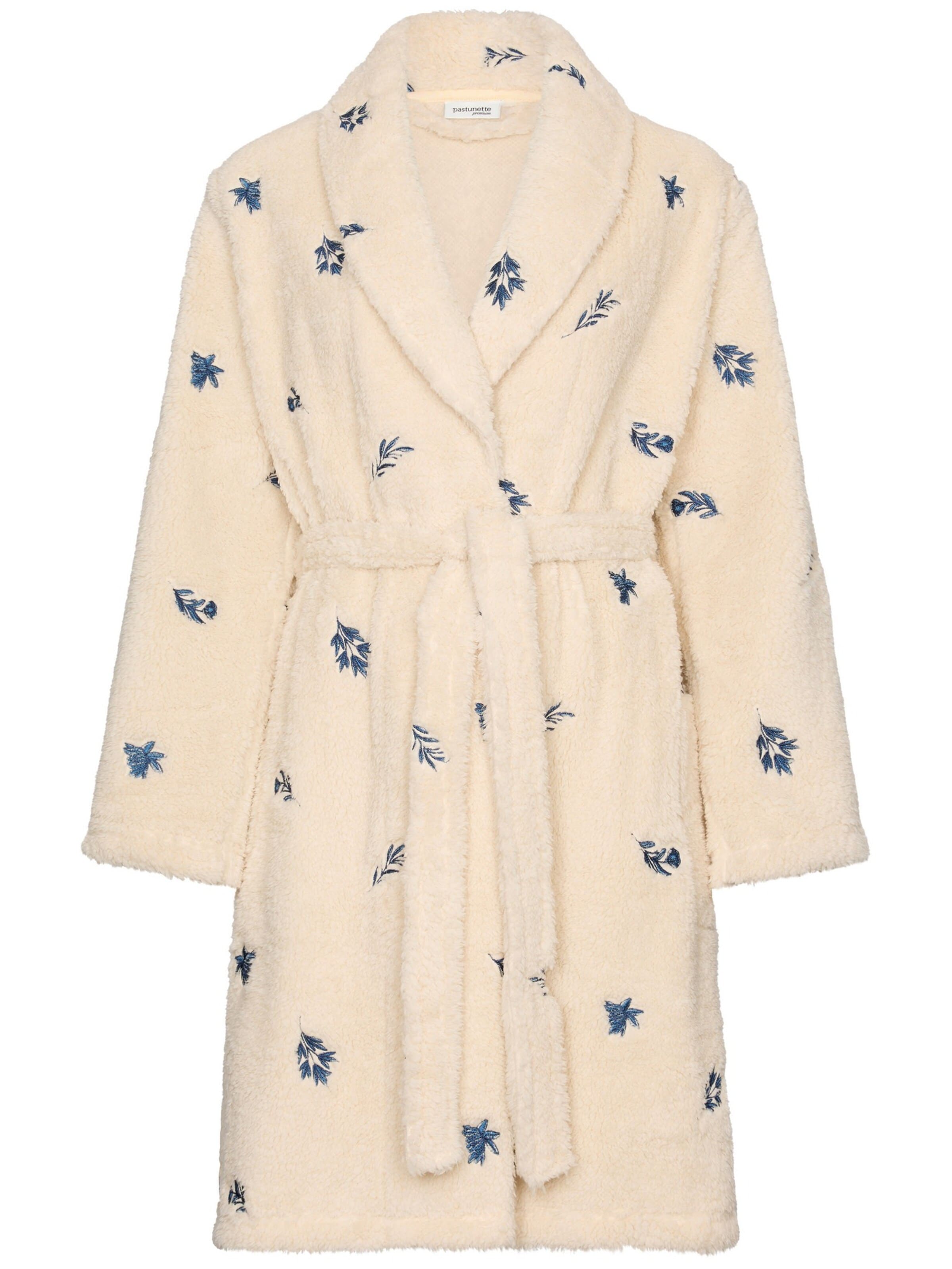 Pastunette Short Bathrobe in Beige: front