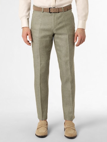 CG CLUB OF GENTS Trousers with creases ' Paco ' in Green: front