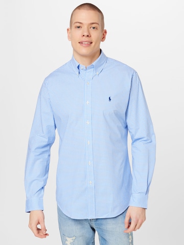 Polo Ralph Lauren Regular fit Overhemd in Blauw: voorkant