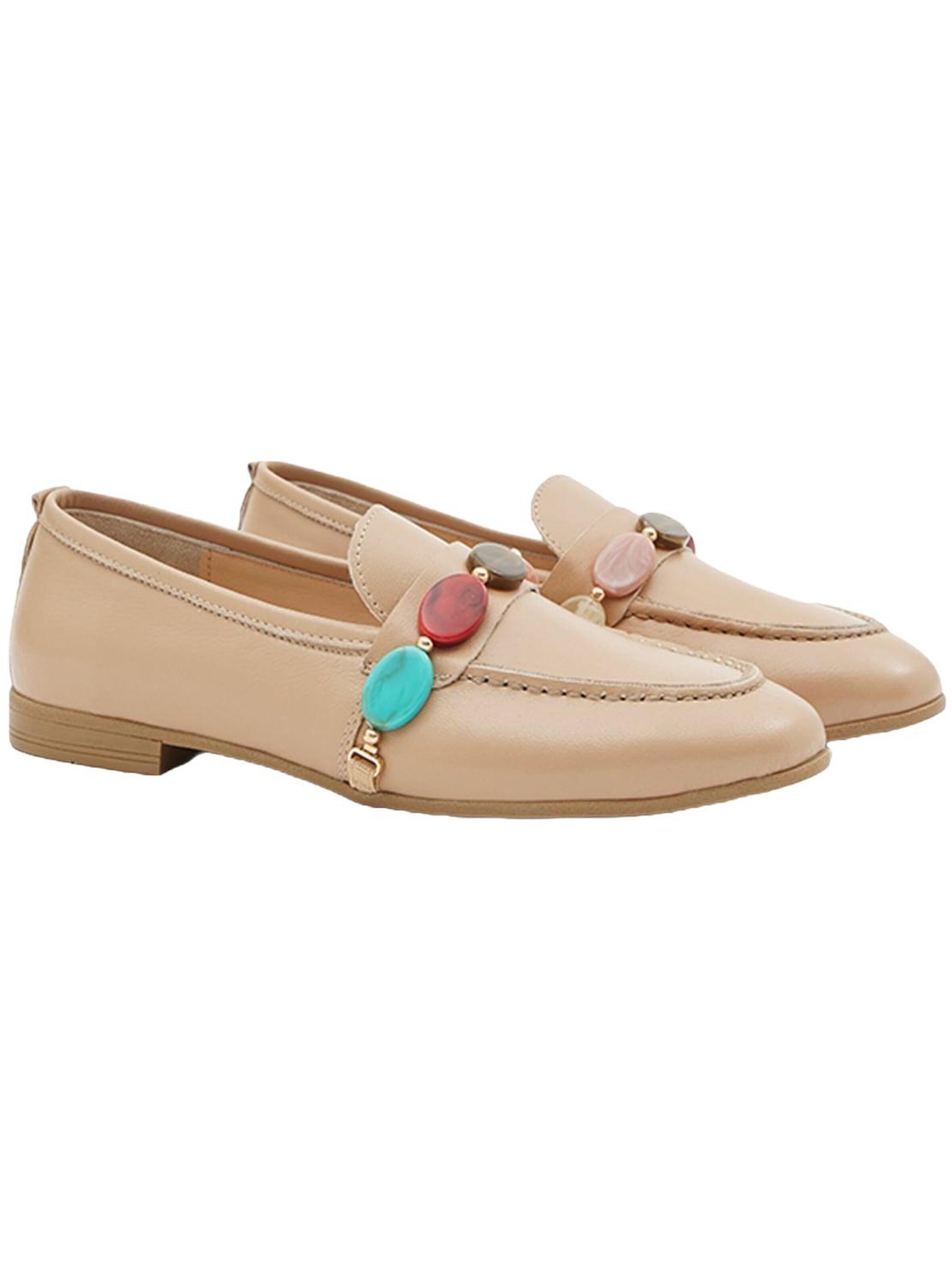 Desa Moccasin 'Loafer' in Beige: front