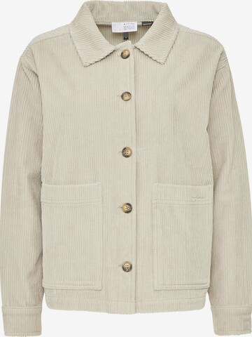 mazine Between-Season Jacket ' Naica Shacket ' in Beige: front