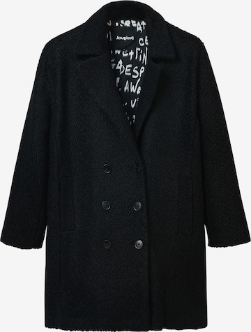 Desigual Преходно палто в черно: отпред