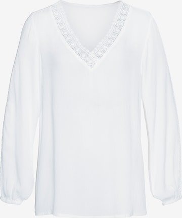 VIVANCE Blouse in White: front