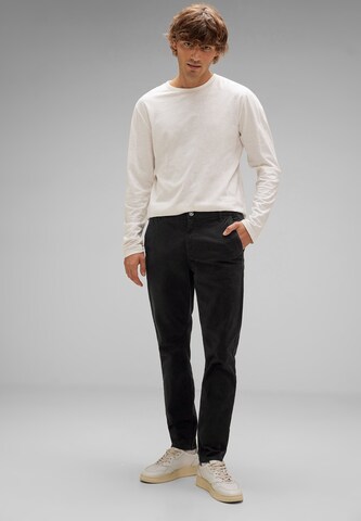 Street One MEN Regular Chino Pants in Black