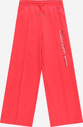 Calvin Klein Jeans Loose fit Pants 'HERO' in Pink: front