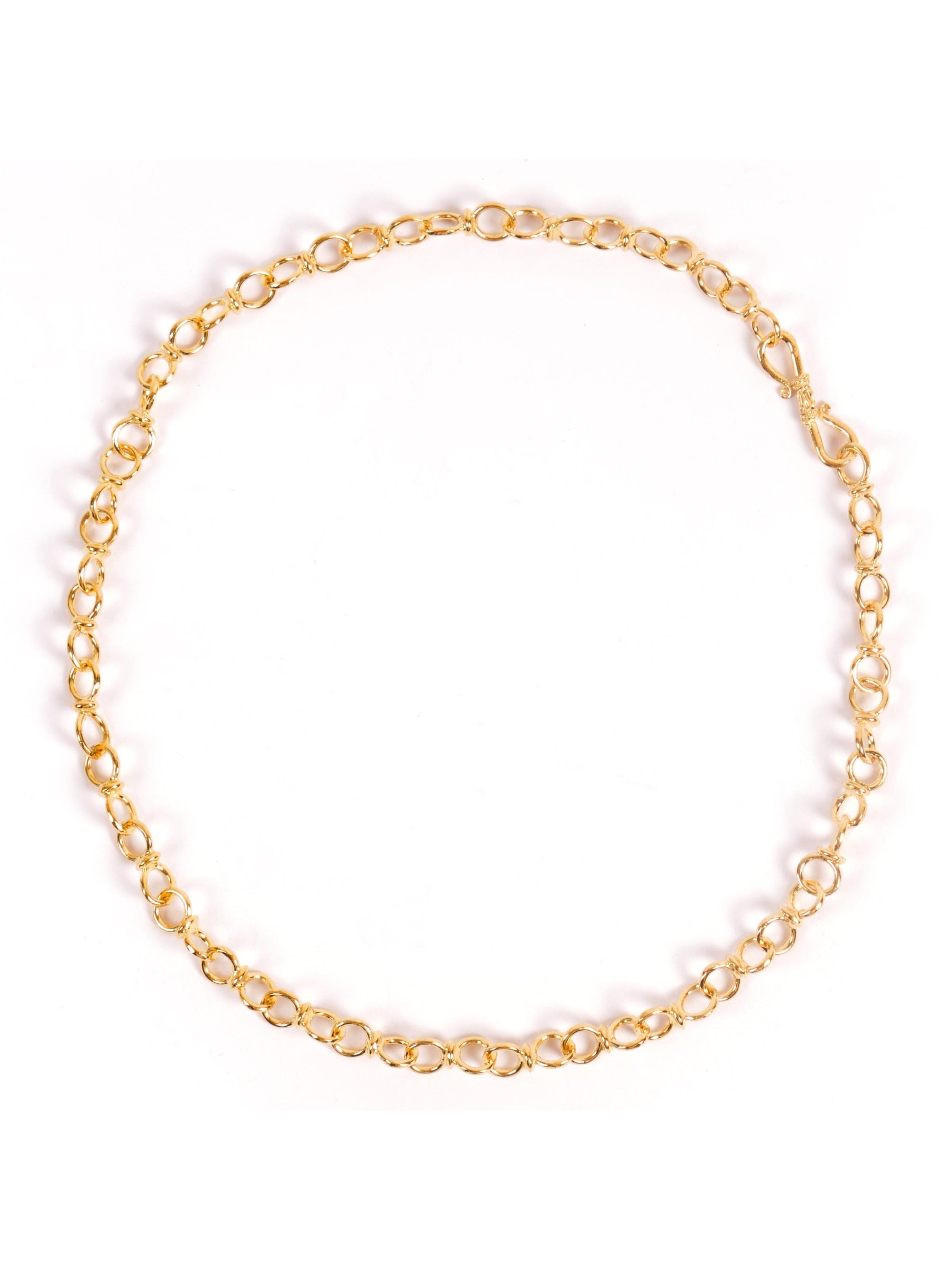Les Reines Ketting 'Authenticity - Chain Necklace 24K Gold Plated' in de kleur Goud, Productweergave