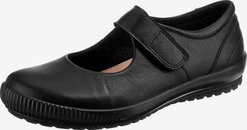 Legero Ballet Flats with Strap in Black: front