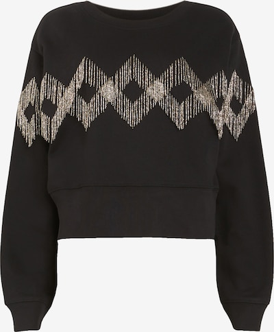 AllSaints Sweatshirt 'ZANIAH TASSEL' in de kleur Goud / Zwart, Productweergave