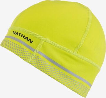 NATHAN Athletic Hat 'Hyper Night' in Yellow: front