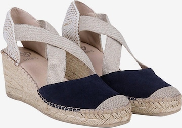 Desa Espadrilles 'Keilabsatz-Slipper' in Blue: front
