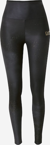 EA7 Emporio Armani Skinny Spodnie sportowe w kolorze czarny: przód