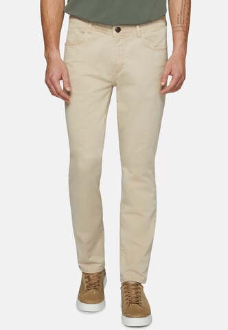 Boggi Milano Regular Jeans in Beige: front