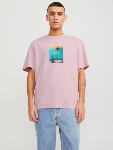 JACK & JONES T-shirt 'Vesterbro' i rosa: framsida