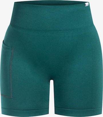 Skinny Pantalon de sport 'Temmy' Smilodox en vert : devant