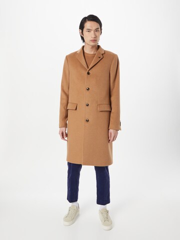 SCOTCH & SODA Between-Seasons Coat in Brown: front