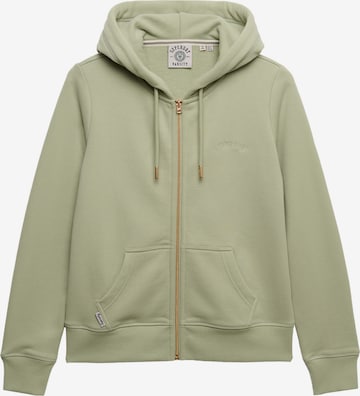 Superdry - Casaco em moletão 'ESSENTIAL' em verde: frente