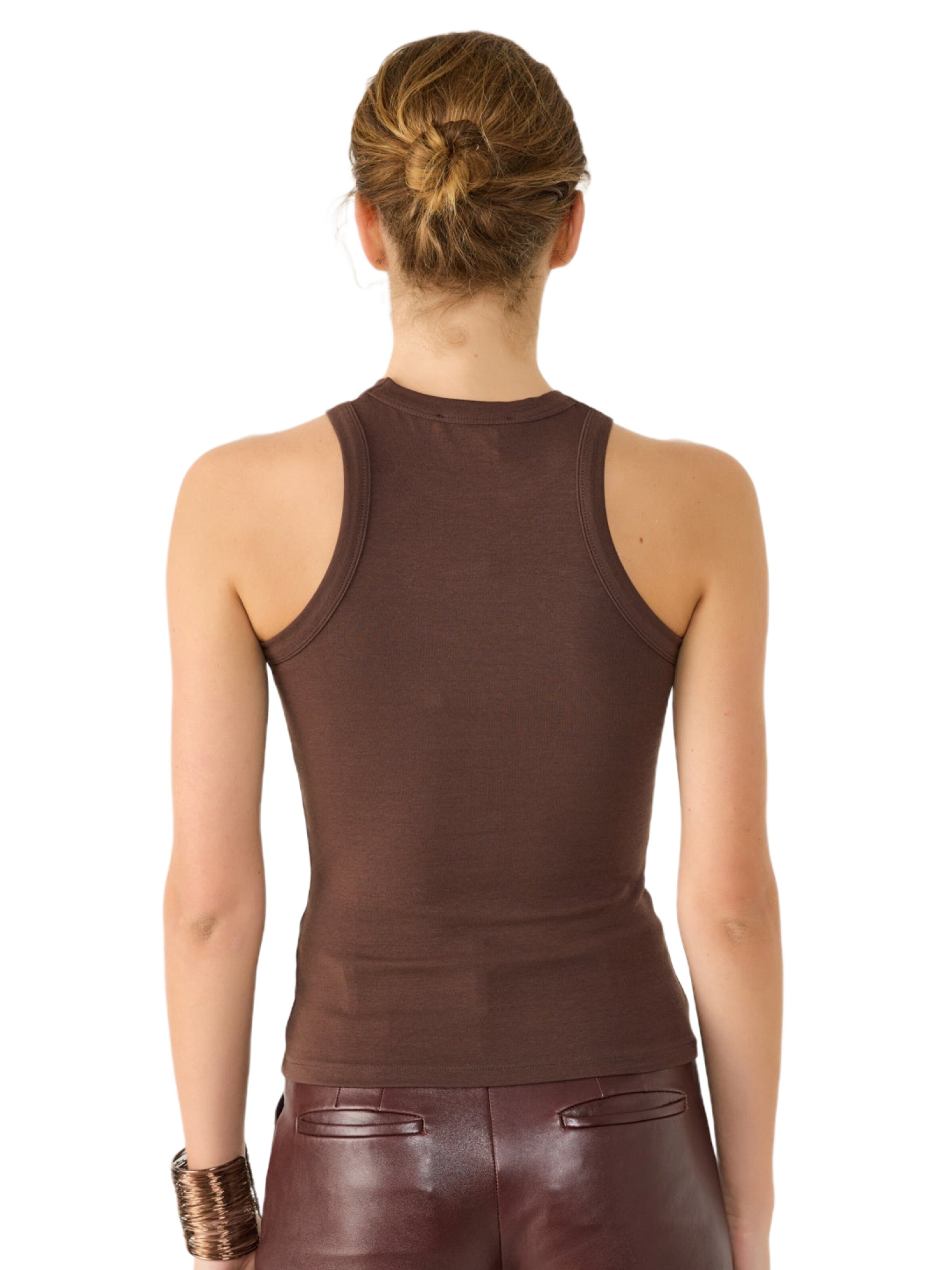 No Matter What Top in Brown