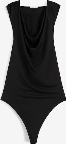 Tricou body de la Bershka pe negru: față