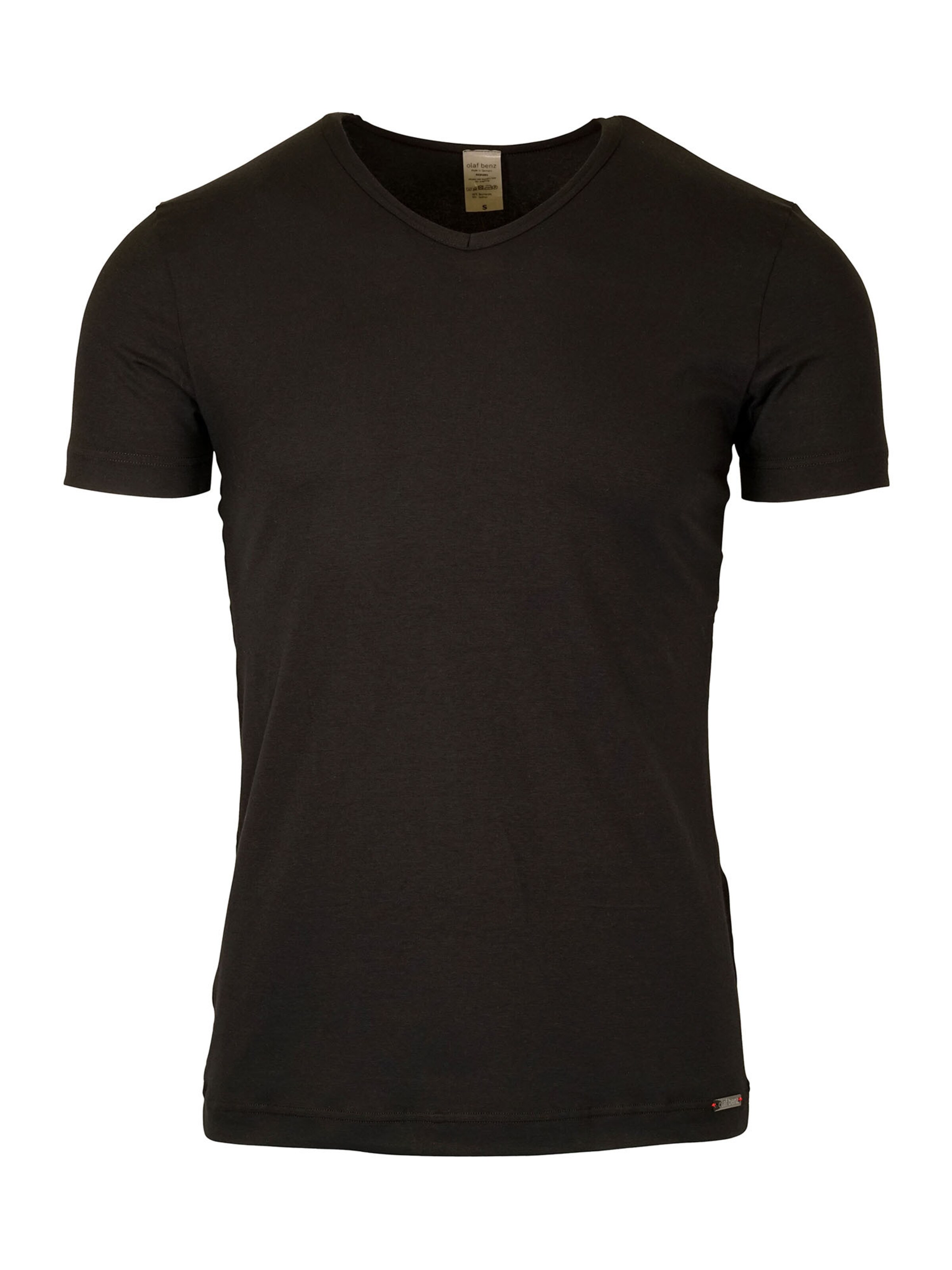 Olaf Benz Undershirt ' V-Neck 'RED 1601' 2-Pack ' in Black