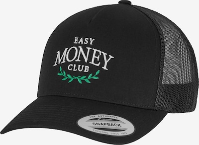 55-60 dydžio Kepurė 'Easy Money Club' iš Mister Tee, spalva – žalia / juoda / balta, Prekių apžvalga