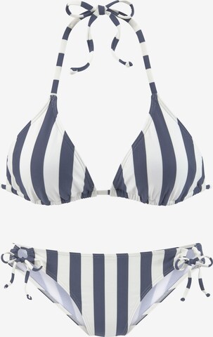 Triangolo Bikini di VENICE BEACH in blu: frontale