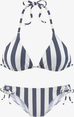 VENICE BEACH - Triángulo Bikini en azul: frente