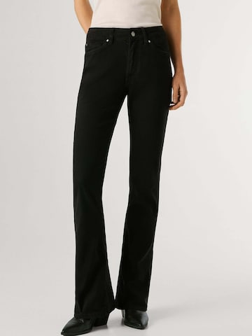 Pepe Jeans Flared Trousers in Black: front