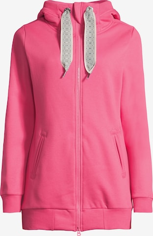 salzhaut Sweatvest 'Nordörp' in Roze: voorkant